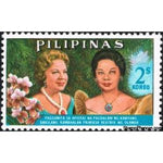 Philippines 1965 Princess Beatrix and Evangelina Macapagal-Stamps-Philippines-Mint-StampPhenom