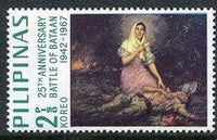 Philippines 1967 Battle of Bataan, 25th Anniversary-Stamps-Philippines-Mint-StampPhenom
