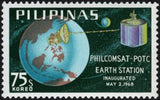 Philippines 1968 Communications satellite in orbit-Stamps-Philippines-Mint-StampPhenom