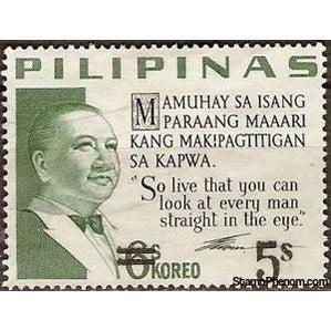 Philippines 1968 Elpidio Rivera Quirino (1890-1956) surcharged-Stamps-Philippines-Mint-StampPhenom