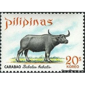 Philippines 1969 Asian Water Buffalo (Bubalus arnee bubalis)-Stamps-Philippines-Mint-StampPhenom