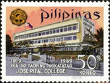 Philippines 1969 Jose Rizal college-Stamps-Philippines-Mint-StampPhenom