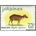 Philippines 1969 Mouse Deer (Tragulus nigricans)-Stamps-Philippines-Mint-StampPhenom