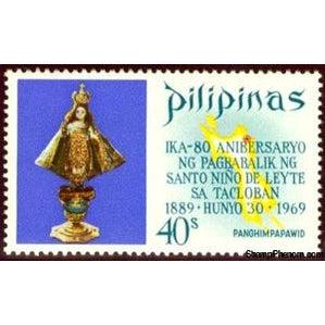 Philippines 1969 The Return of the Santo Nino of Leyte to Tacloban-Stamps-Philippines-Mint-StampPhenom