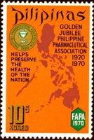 Philippines 1970 Philippine Pharmaceutical Association 50th Anniversary-Stamps-Philippines-Mint-StampPhenom