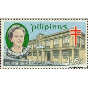 Philippines 1970 Philippine Tuberculosis Society Building - Julia Vargas de O-Stamps-Philippines-StampPhenom