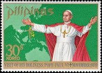 Philippines 1970 Pope Paul VI (1897-1978)-Stamps-Philippines-Mint-StampPhenom