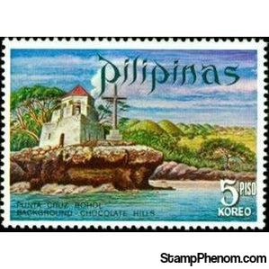 Philippines 1971 Punta Cruz Watchtower (1796), Maribojoc, Bohol-Stamps-Philippines-StampPhenom