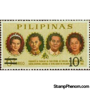 Philippines 1972 1965 Thailand State Visit surcharged 10s on 6s-Stamps-Philippines-StampPhenom