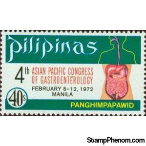 Philippines 1972 4th Asian Pacific Congress of Gastroenterology, 40s-Stamps-Philippines-Mint-StampPhenom