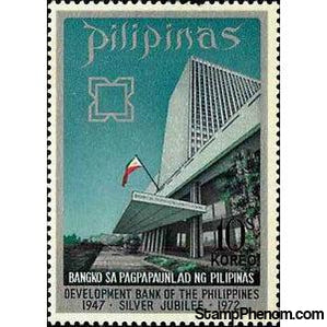 Philippines 1972 Bank building & badge, 10s-Stamps-Philippines-Mint-StampPhenom