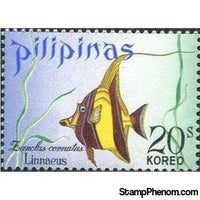 Philippines 1972 Moorish Idol (Zanclus cornutus)-Stamps-Philippines-Mint-StampPhenom