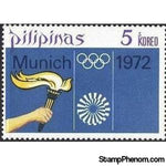 Philippines 1972 Olympic Games Munich, 5s-Stamps-Philippines-Mint-StampPhenom