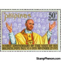 Philippines 1972 Pope Paul VI (1897-1978),50s-Stamps-Philippines-Mint-StampPhenom