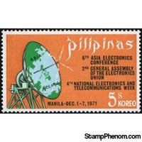 Philippines 1972 Satellite Dish, 5s-Stamps-Philippines-Mint-StampPhenom