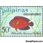 Philippines 1972 Twospined Angelfish (Holacanthus bispinosus)-Stamps-Philippines-StampPhenom