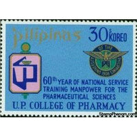 Philippines 1972 U.P. College of Pharmacy 60th Anniversary, 30s-Stamps-Philippines-Mint-StampPhenom