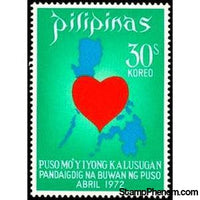 Philippines 1972 World Heart Month 1972, 30s-Stamps-Philippines-StampPhenom