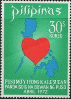 Philippines 1972 World Heart Month-Stamps-Philippines-Mint-StampPhenom