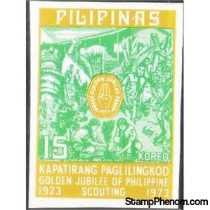 Philippines 1973 Golden Jubilee of Philippine Scouting, 15s, Imperforate-Stamps-Philippines-StampPhenom