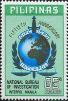 Philippines 1973 Interpol Anniversary-Stamps-Philippines-Mint-StampPhenom