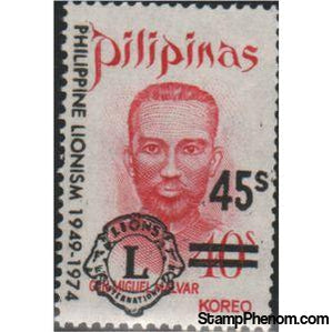 Philippines 1974 1972 Miguel Malvar surcharged 45 s on 10s-Stamps-Philippines-StampPhenom