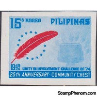 Philippines 1974 25th Anniversary Community Chest of the Philippines, 15s, Imperforate-Stamps-Philippines-StampPhenom