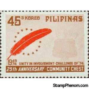 Philippines 1974 25th Anniversary Community Chest of the Philippines, 45s-Stamps-Philippines-StampPhenom