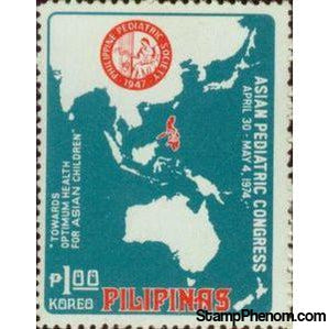 Philippines 1974 Asian pediatricians Congress, 1p-Stamps-Philippines-StampPhenom