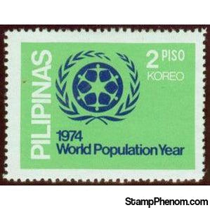 Philippines 1974 World Population Year, 2p-Stamps-Philippines-StampPhenom