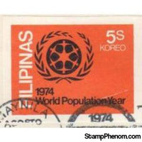 Philippines 1974 World Population Year, 5s, Imperforate-Stamps-Philippines-StampPhenom