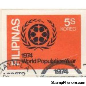 Philippines 1974 World Population Year, 5s, Imperforate-Stamps-Philippines-StampPhenom