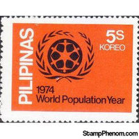 Philippines 1974 World Population Year, 5s-Stamps-Philippines-StampPhenom