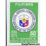 Philippines 1975 Badge of the Civil Service Commission, Imperforate-Stamps-Philippines-StampPhenom