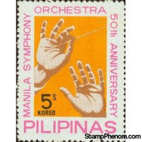 Philippines 1976 Conductor's hands-Stamps-Philippines-Mint-StampPhenom