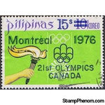 Philippines 1976 Summer Olympic Games 1976, Montreal - Optd & Surch-Stamps-Philippines-Mint-StampPhenom