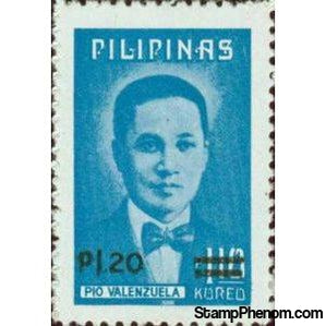 Philippines 1977 1974 Pio Valenzuela surcharged 1,20p on 1,10p-Stamps-Philippines-Mint-StampPhenom