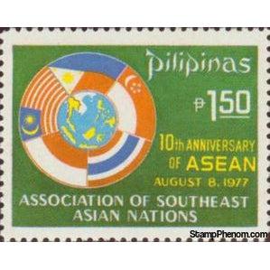 Philippines 1977 Association of Southeast Asian Nations - 10th anniv.-Stamps-Philippines-Mint-StampPhenom