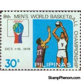 Philippines 1978 8th Men’s World Basketball Championship-Stamps-Philippines-Mint-StampPhenom