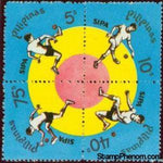 Philippines 1978 Various positions of Sipa ball-game, Block of Four-Stamps-Philippines-Mint-StampPhenom