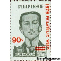 Philippines 1979 1976 Felipe Agoncillo Overprinted in Red-Stamps-Philippines-Mint-StampPhenom