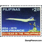 Philippines 1979 Air France, 25th Year in the Philippines-Stamps-Philippines-Mint-StampPhenom