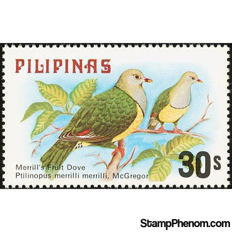 Philippines 1979 Merrill's Fruit Dove (Ptilinopus merrilli)-Stamps-Philippines-Mint-StampPhenom