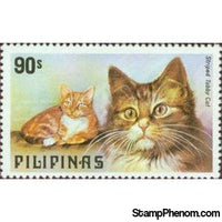 Philippines 1979 Striped Tabby (Felis silvestris catus)-Stamps-Philippines-Mint-StampPhenom