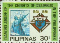 Philippines 1980 Knights of Columbus - 75th anniv.-Stamps-Philippines-Mint-StampPhenom