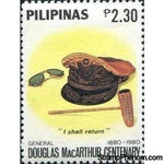 Philippines 1980 Mac Arthur’s cap, Sunglasses & pipe-Stamps-Philippines-Mint-StampPhenom