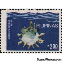 Philippines 1980 Pallid Carrier Shell (Xenophora pallidula)-Stamps-Philippines-Mint-StampPhenom