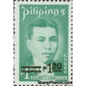 Philippines 1981 1973 Edilberto Evangelista overprinted-Stamps-Philippines-Mint-StampPhenom