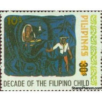 Philippines 1981 1978 Decade of the Filipino Child Overprinted in Orange-Stamps-Philippines-Mint-StampPhenom