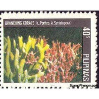 Philippines 1981 Finger Coral (Porites porites), Bird's Nest Coral (Seriatopo-Stamps-Philippines-Mint-StampPhenom